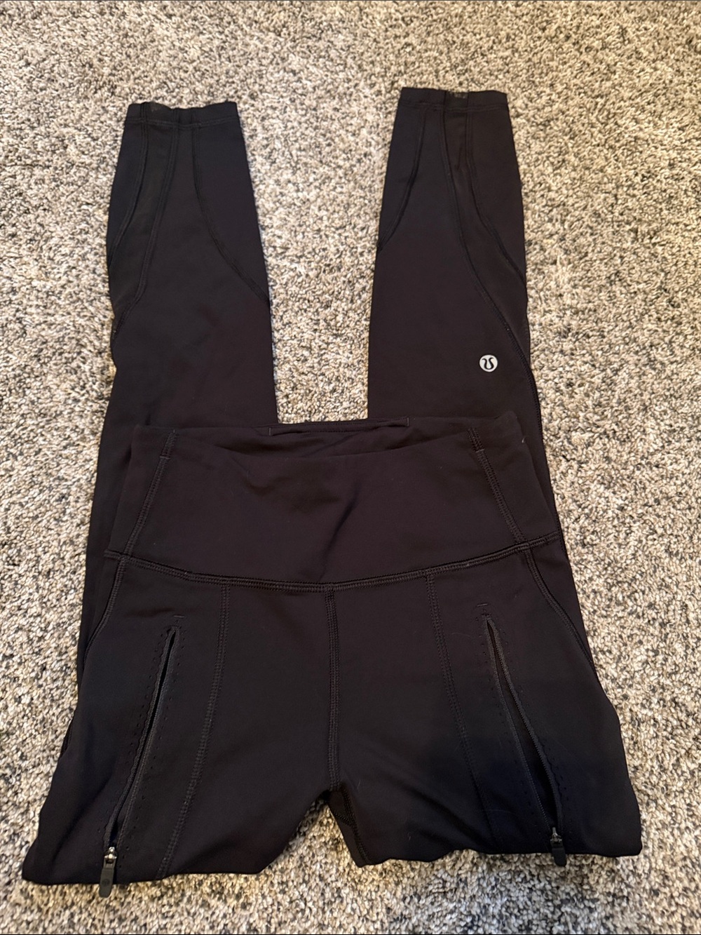 lululemon athletica Black Zip-Pocket High-Rise Leggings